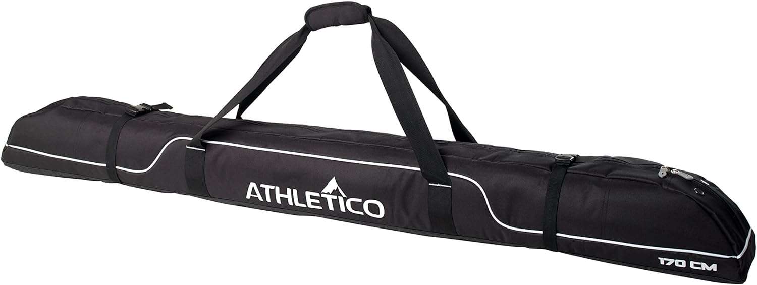 Athletico Diamond Trail Padded Ski Bag - Single Ski Travel Bag to Transport Skis - 8