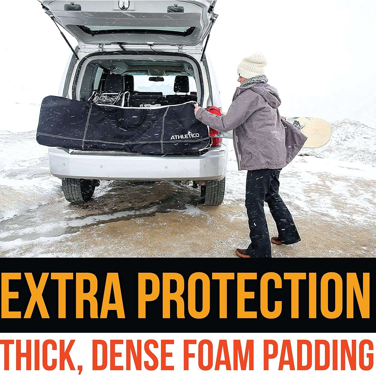 Athletico Padded Two-Piece Snowboard and Boot Bag Combo - Store & Transport Snowboard Up to 165 CM and Boots Up To Size 13 - 7