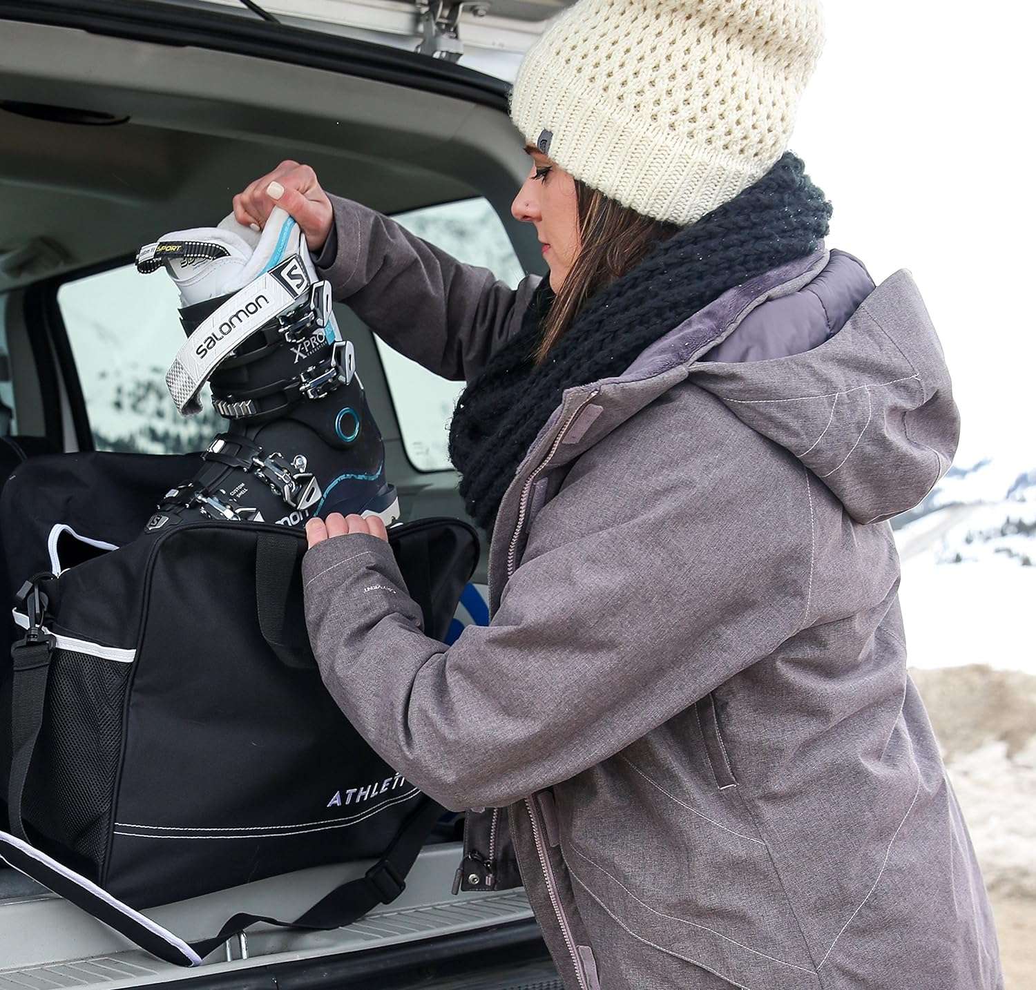 Athletico Padded Two-Piece Snowboard and Boot Bag Combo - Store & Transport Snowboard Up to 165 CM and Boots Up To Size 13 - 8