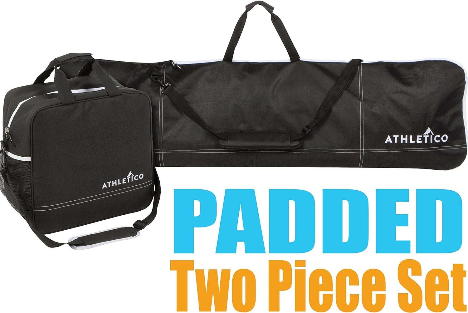 Athletico Padded Two-Piece Snowboard and Boot Bag Combo - Store & Transport Snowboard Up to 165 CM and Boots Up To Size 13 - 9