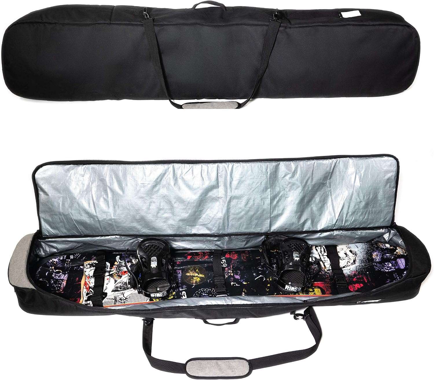 Athletico Peak Padded Snowboard Bag - Travel Bag for Single Snowboard and Snowboard Boots - 5