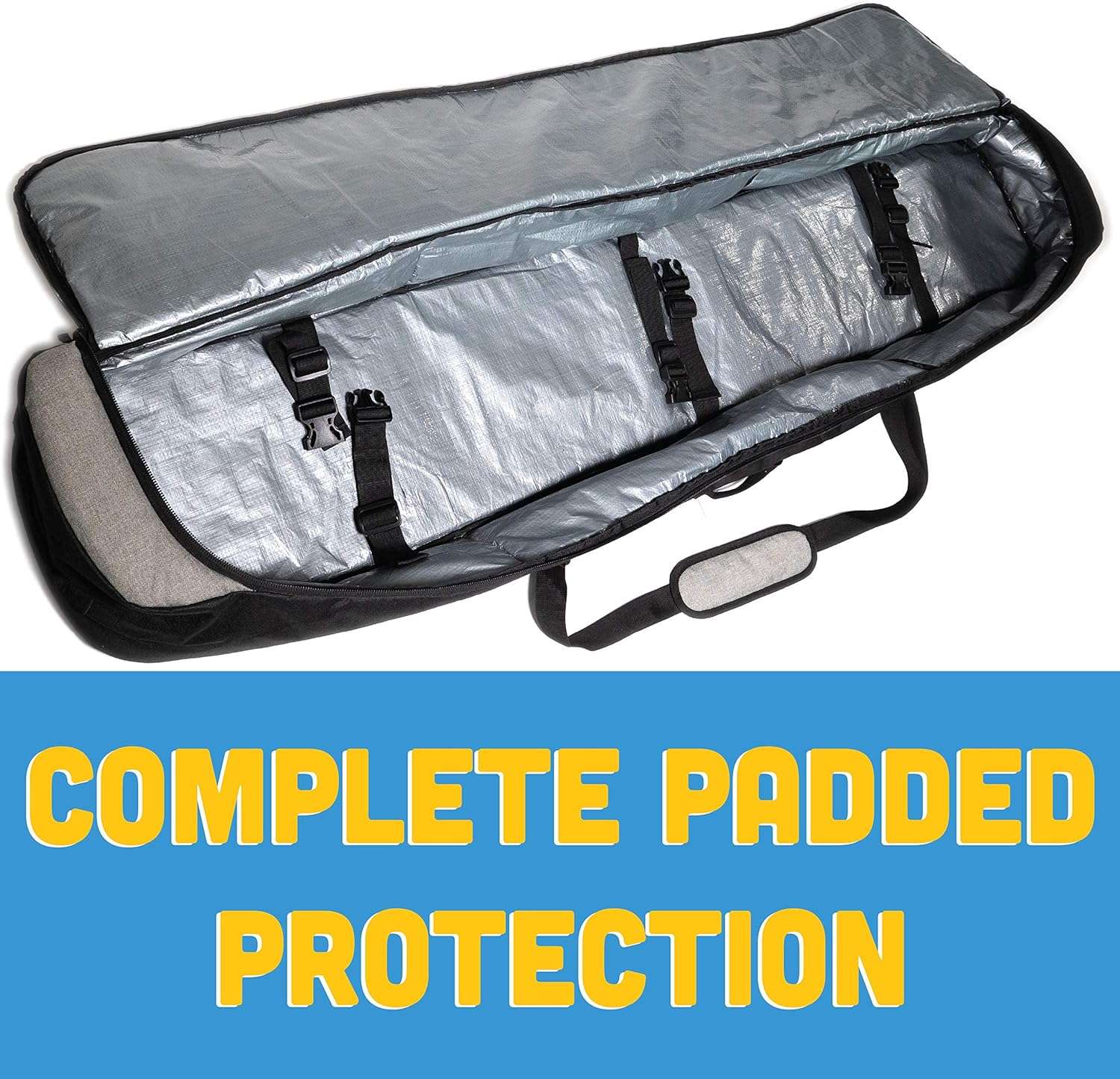 Athletico Peak Padded Snowboard Bag - Travel Bag for Single Snowboard and Snowboard Boots - 6