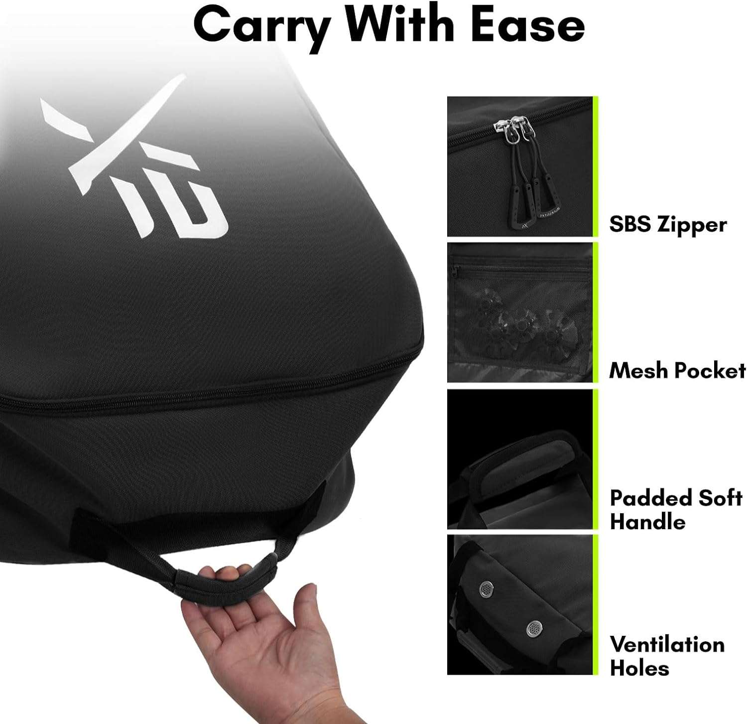 Extremus SnowMad Padded Snowboard Bag for Air Travel - Protective Snowboard Travel Bag for Smooth Carrying, Storage & Transportation of your Snowboard - 8