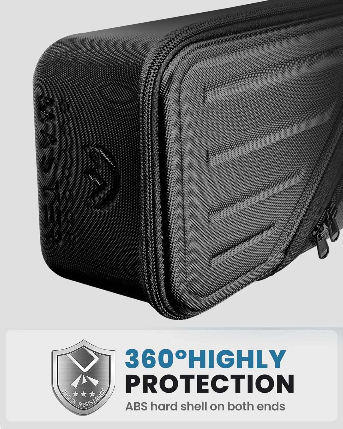 OutdoorMaster Ski Bag, Ski Bags for Air Travel, Hard Shell Travel Ski Bag with Water-Resistant Lining, Ski Case for Air Travel with Pockets and Removable Shoulder Straps - 2