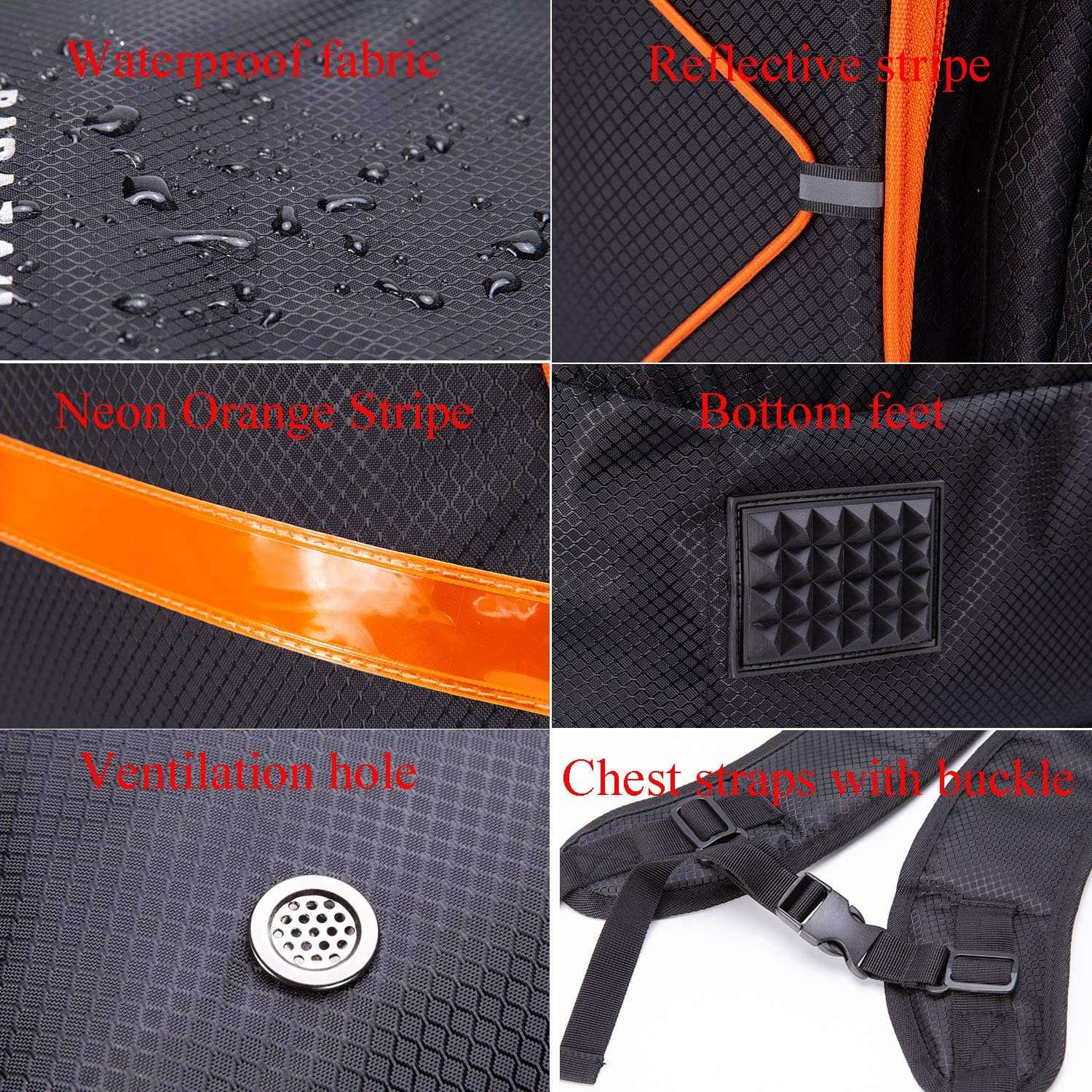 PAPAZAU Ski Boot Bag – Skiing and Snowboarding Travel Backpack – Stores Gear Including Jacket, Helmet, Goggles, Gloves & Accessories - 5