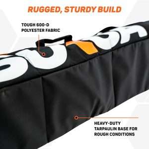 Premium Padded Ski Bag for Air Travel - Single Ski Carry Bags for Cross Country, Downhill, Ski Clothes, Snow Gear, Poles and Accessories for Ski Carrier Travel Luggage Case - 3