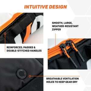 Premium Padded Ski Bag for Air Travel - Single Ski Carry Bags for Cross Country, Downhill, Ski Clothes, Snow Gear, Poles and Accessories for Ski Carrier Travel Luggage Case - 6