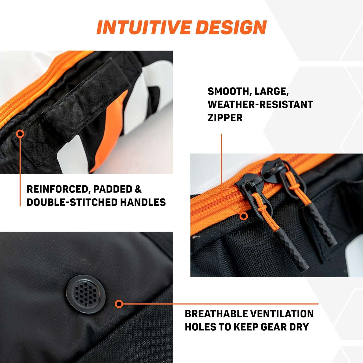 Premium Padded Ski Bag for Air Travel - Single Ski Carry Bags for Cross Country, Downhill, Ski Clothes, Snow Gear, Poles and Accessories for Ski Carrier Travel Luggage Case - 6