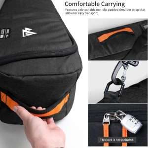 Unigear Ski Bag for Air Travel, 360° Fully Padded Protection, Water-Resistant and Durable up to 192cm for Snow Air Travel Transport - 5