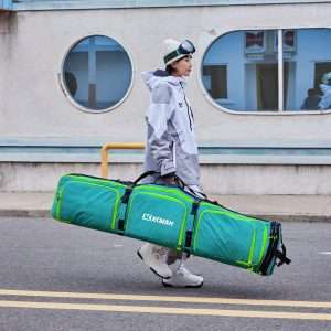 XCMAN Padded Snowboard Bag Adjustable Length 63-75In Padded Bag for Air Travel - 5