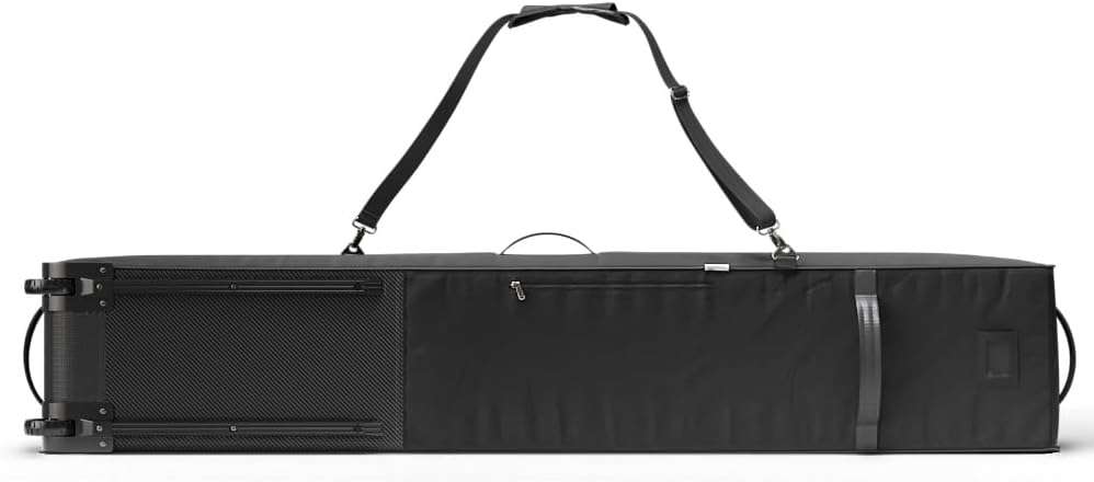 Athletico Rolling Double Ski Bag - Padded Ski Bag With Wheels for Air Travel - 3