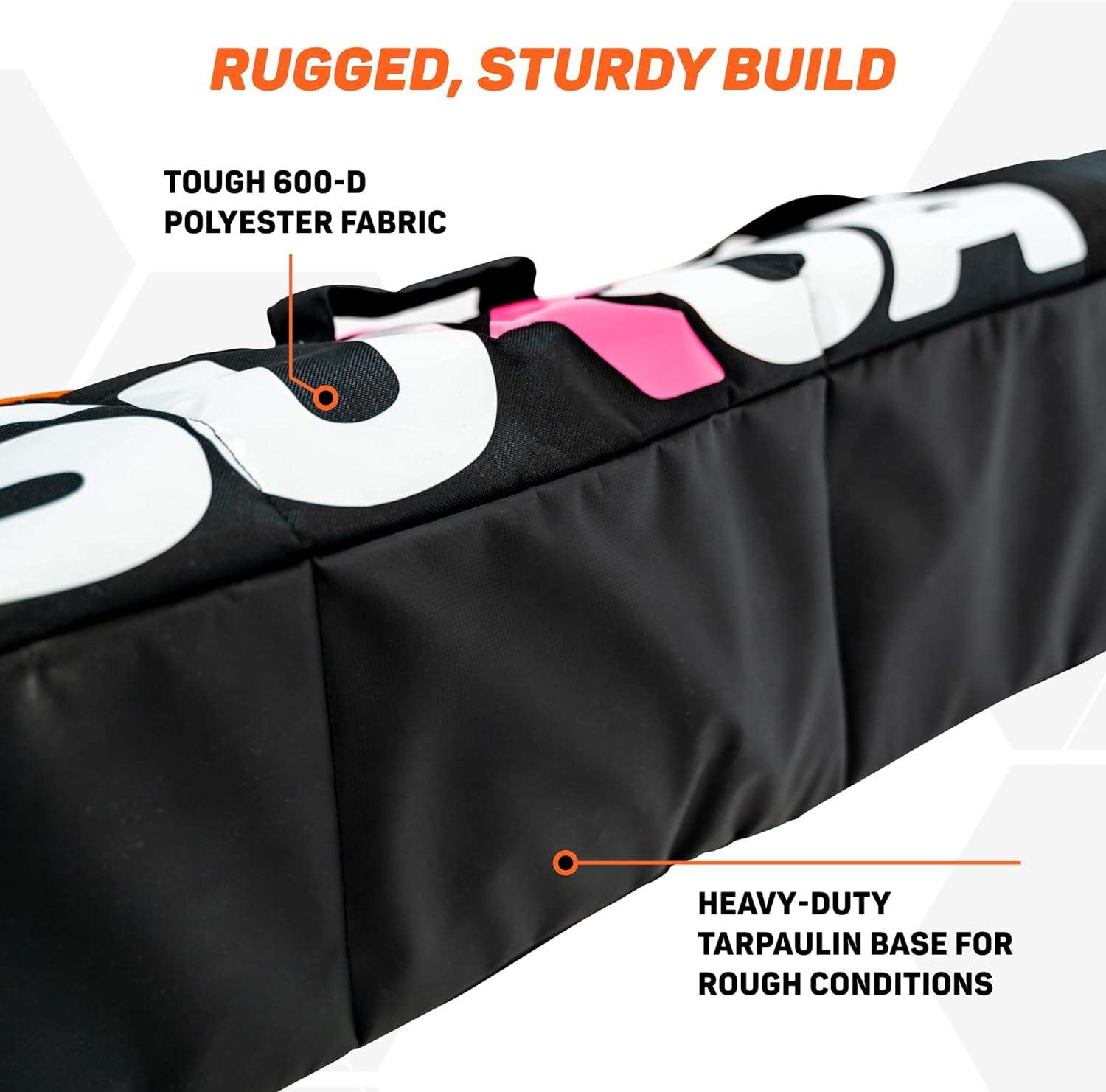 Premium Padded Ski Bag for Air Travel - Single Ski Carry Bags for Cross Country, Downhill, Ski Clothes, Snow Gear, Poles and Accessories for Ski Carrier Travel Luggage Case - 3