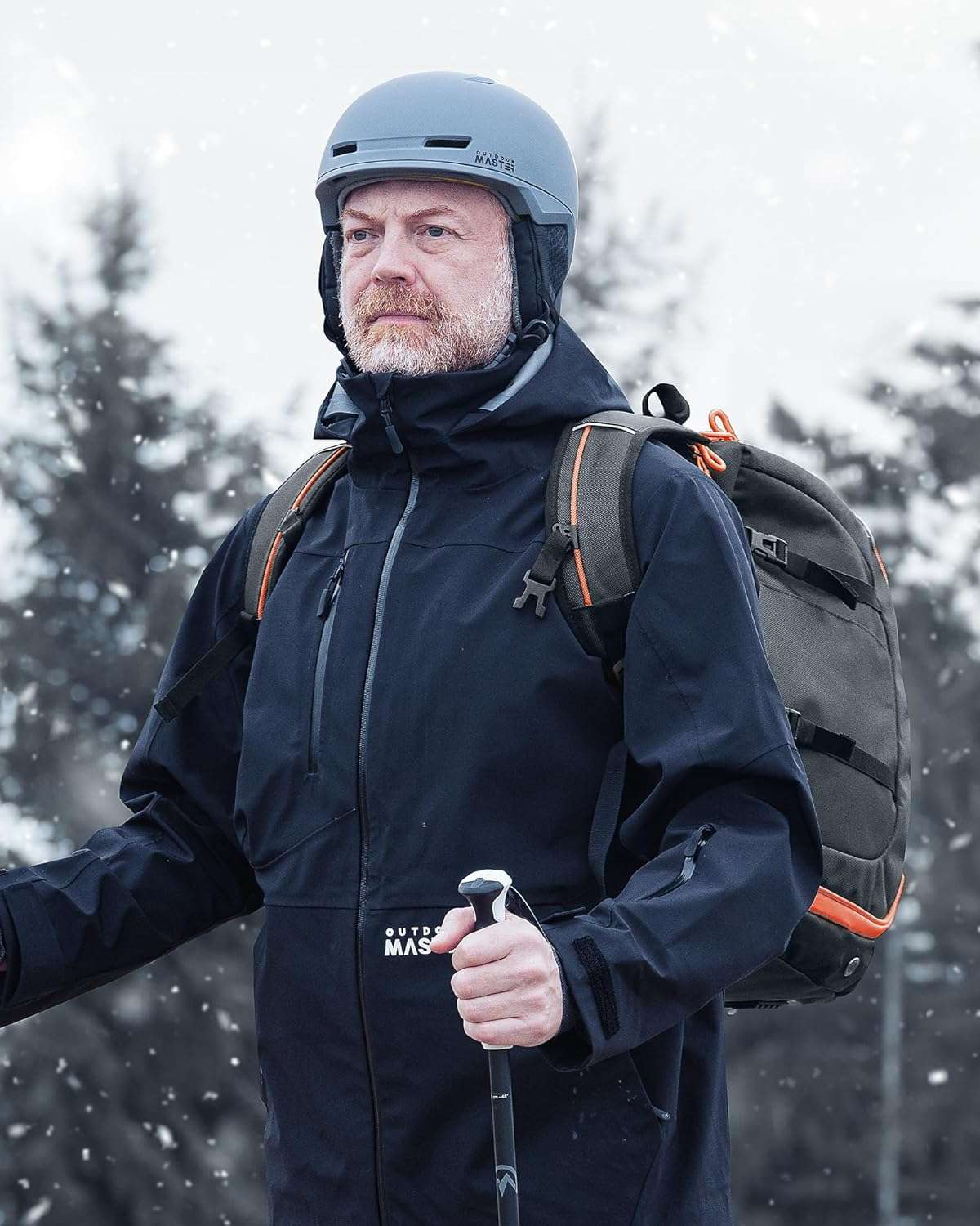 OutdoorMaster Ski Boot Bag, 65L Waterproof Ski Snowboard Boots Shoulder Pad Skiing Backpack for Helmets, Goggles Men & Women - 7