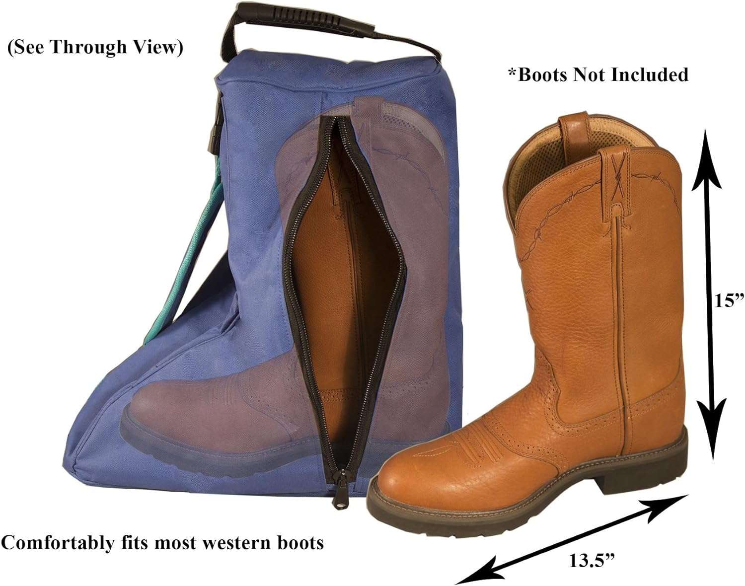 Tahoe 3 Layers Padded Western Boot Carry Bags - 3