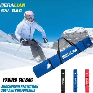 Padded Ski Bag,Waterproof Full Padded Single Ski Travel Bag with Adjustable Shoulder Strap.Padded Ski Bag,Waterproof Full Padded Single Ski Travel Bag with Adjustable Shoulder Strap. - 2