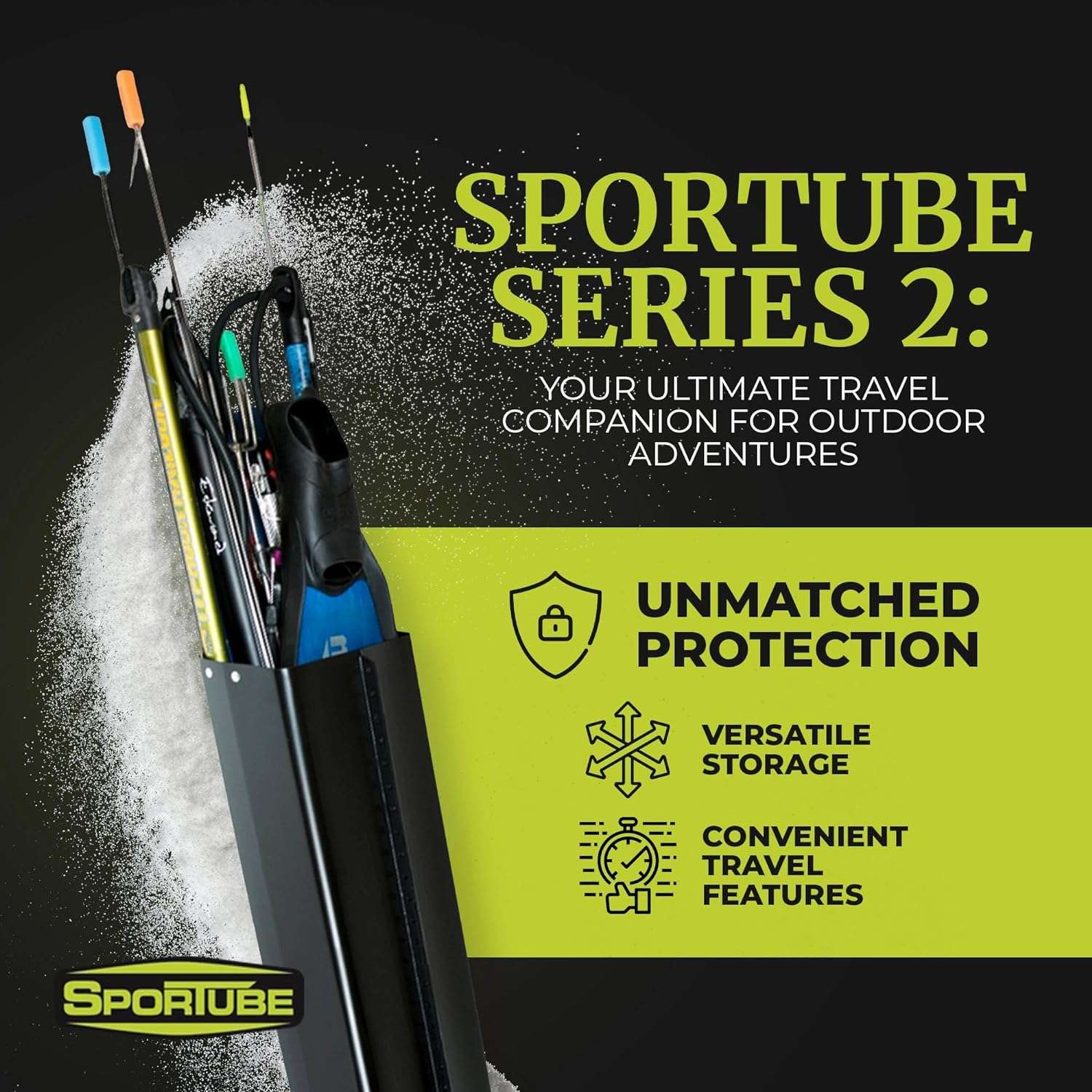 Series 2 Ski Case - Protective Travel Case for Two Pairs of Alpine Skis and Gear or Four Pairs of Nordic Skis and Gear - 2