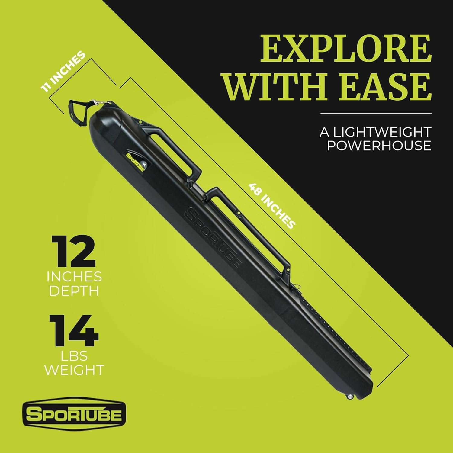Series 2 Ski Case - Protective Travel Case for Two Pairs of Alpine Skis and Gear or Four Pairs of Nordic Skis and Gear - 3
