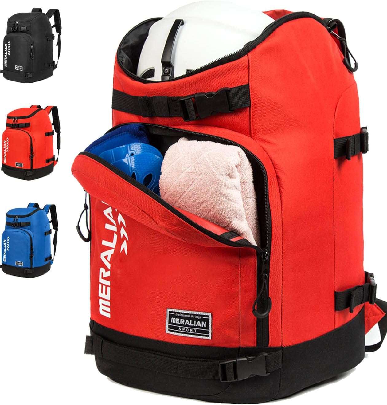 Ski Boot Bag - 50L Ski Boot Travel Backpack Waterproof Snowboard Boot Backpack for Travel Stores Gear Including Helmet, Goggles and Outerwear. - 1