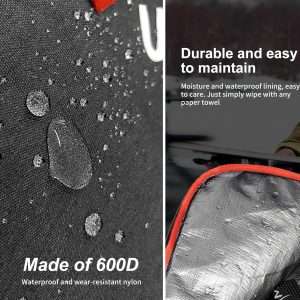 Unigear Ski Bag for Air Travel, 360° Fully Padded Protection, Water-Resistant and Durable up to 192cm for Snow Air Travel Transport - 4