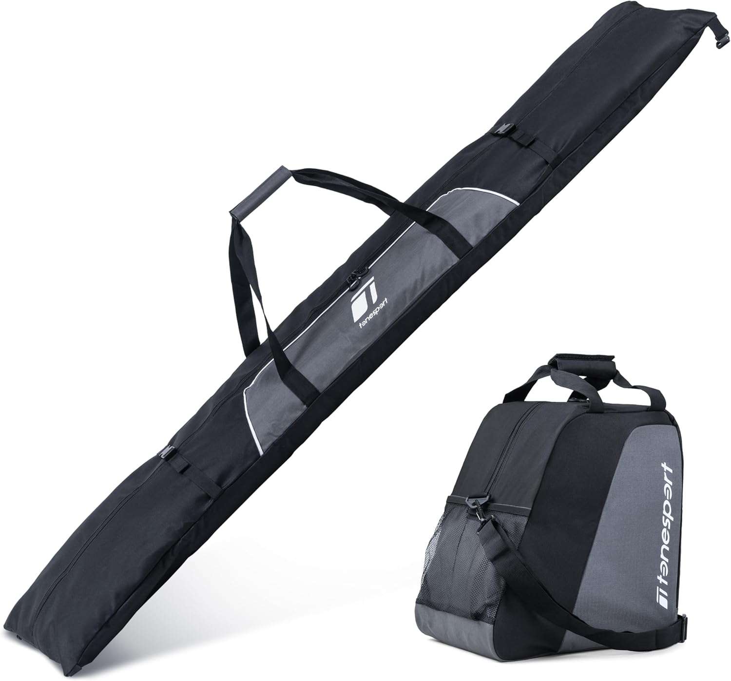 Ski Bag and Boot Bag Combo - Ski Bags for Air Travel - Unpadded Snow Ski Bags - For Skis Up to 180cm - 1