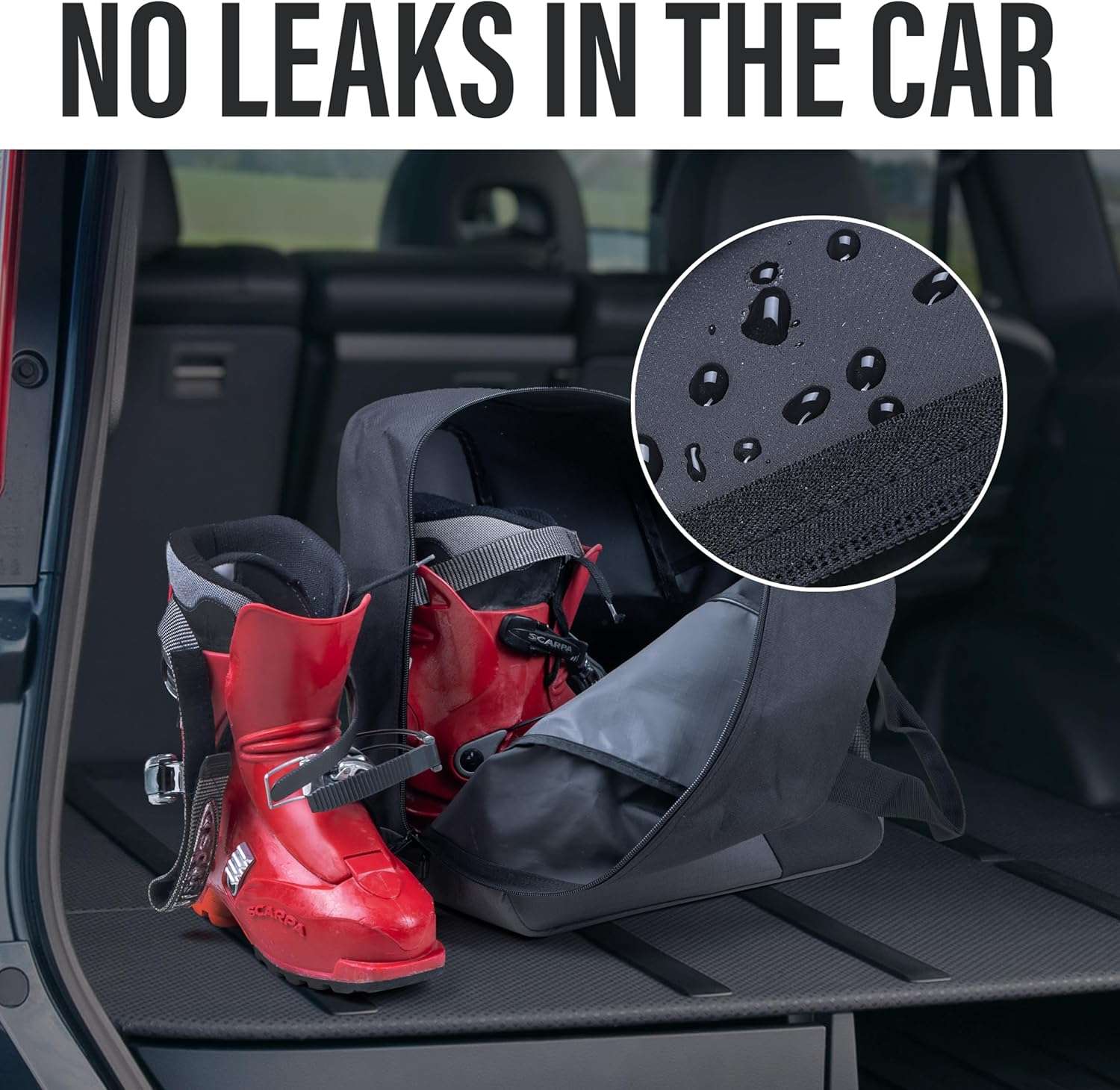 Ski Bag and Boot Bag Combo - Ski Bags for Air Travel - Unpadded Snow Ski Bags - For Skis Up to 180cm - 5