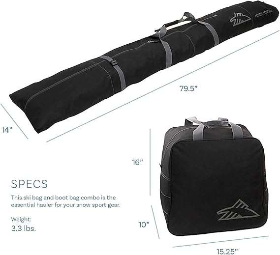 High Sierra Ski Bag and Boot Bag Box Set - 2