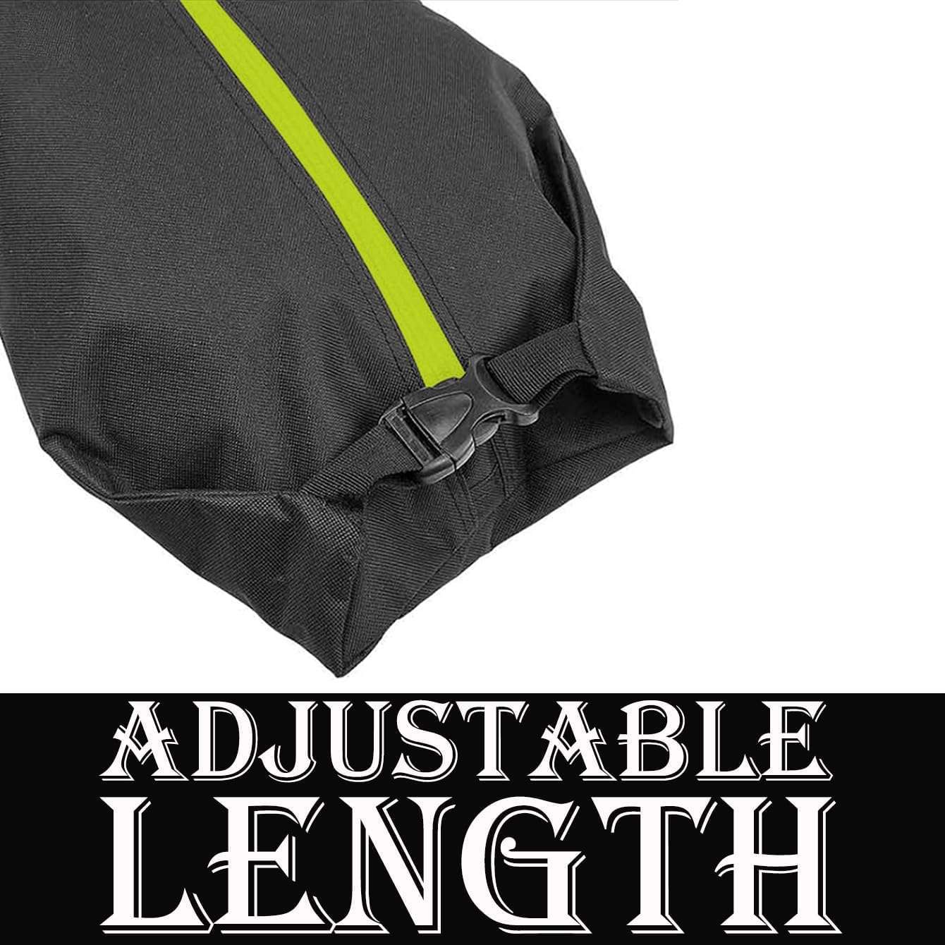 MOOCY Ski Bag for Air Travel, Unpadded Snow Bag Fits Skis Up to 200cm, Carrying Bag for Adults and Children - 5