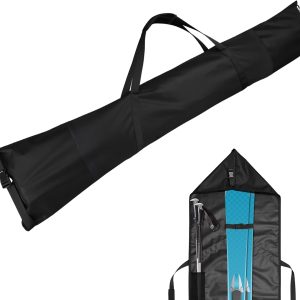 Cosmos Ski Bag Adjustable Length Skiing Travel Carry Ski Bag Snowboard Bag for Travel Skiing Accessory Equipment - Fits Ski Up to 200 cm Long, Water Resistant - 1