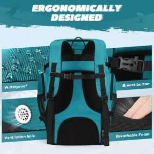 Maelstrom Ski Boot Bag,55L Large Ski Boots Travel Backpack for Men Women,Waterproof Snowboard Boot Bag for Skis Accessories - 3