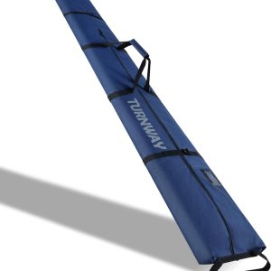 Ski Bag - Store & Transport Skis Up to 215 cm, Poles & Extras - Waterproof - for Men, Women and Youth - 1