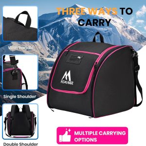 Ski Bag and Ski Boot Bag Combo-Padding Skis Bag for Air Travel,Water Proof Ski Boot Bag Fits for Skis Up to 200 CM and Boots Up To Size US13,Adults Ski Travel Bag - 5