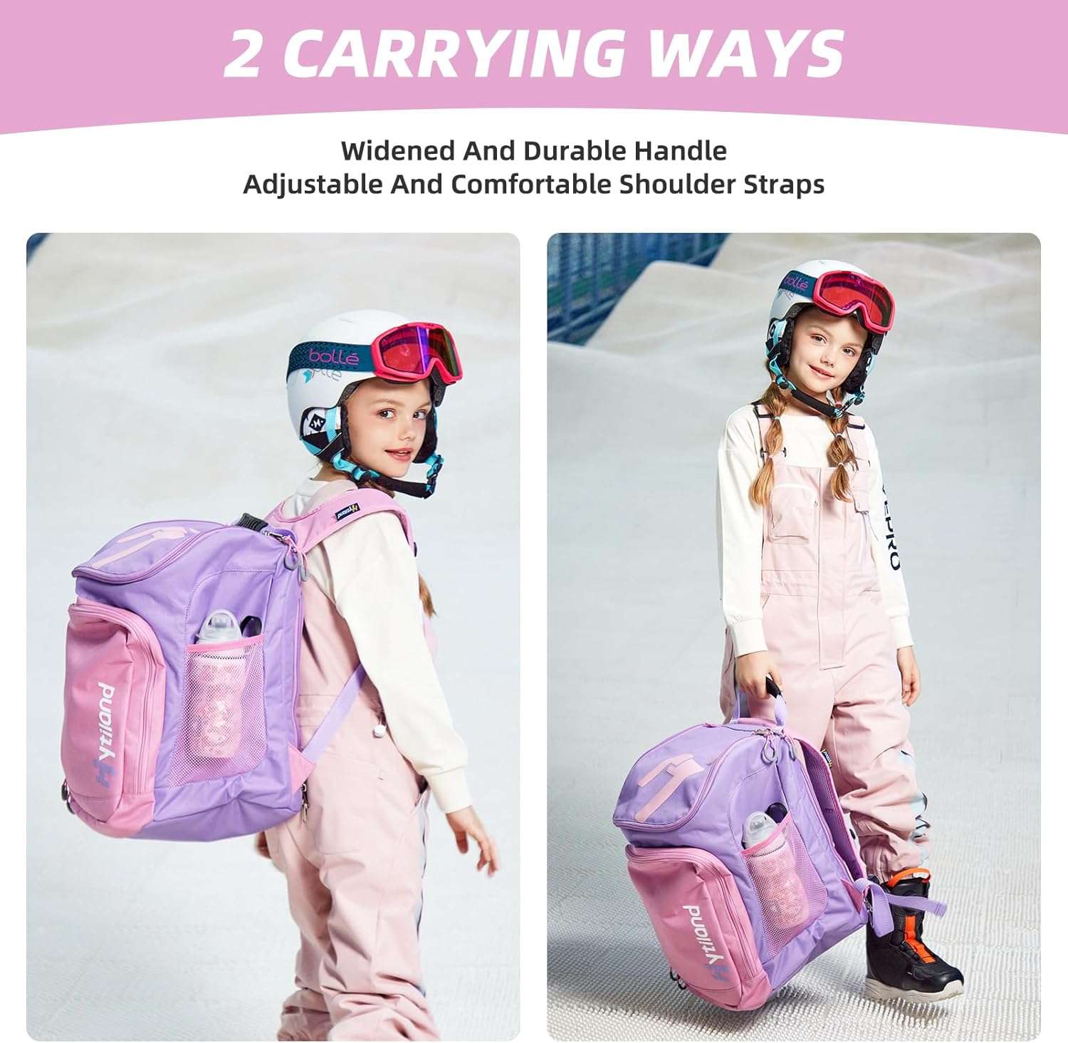 Ski Boot Bag - 32L Ski & Snowboard Boot Travel Backpack for Boots, Helmet, Goggles & Snowsuits - 5