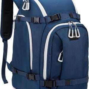 Ski Boot Bag, 50L Ski Boot Travel Backpack for Skis, Snowboard & Accessories, Waterproof Padded Ski Boot Bag Backpack - 1