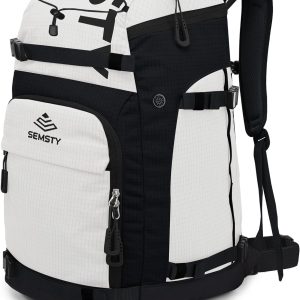 Ski Boot Bag, 55L-70L Waterproof Ski and Snowboard Boots Travel Backpack for Skis, Snowboard, Ski Helmet, Goggles, Gloves & Accessories - 1