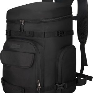 65L Waterproof Ski Boot Bag, Heavy Duty Snowboard Backpack for Helmet Goggles Gear, Air Travel Winter Sports Bag - 1