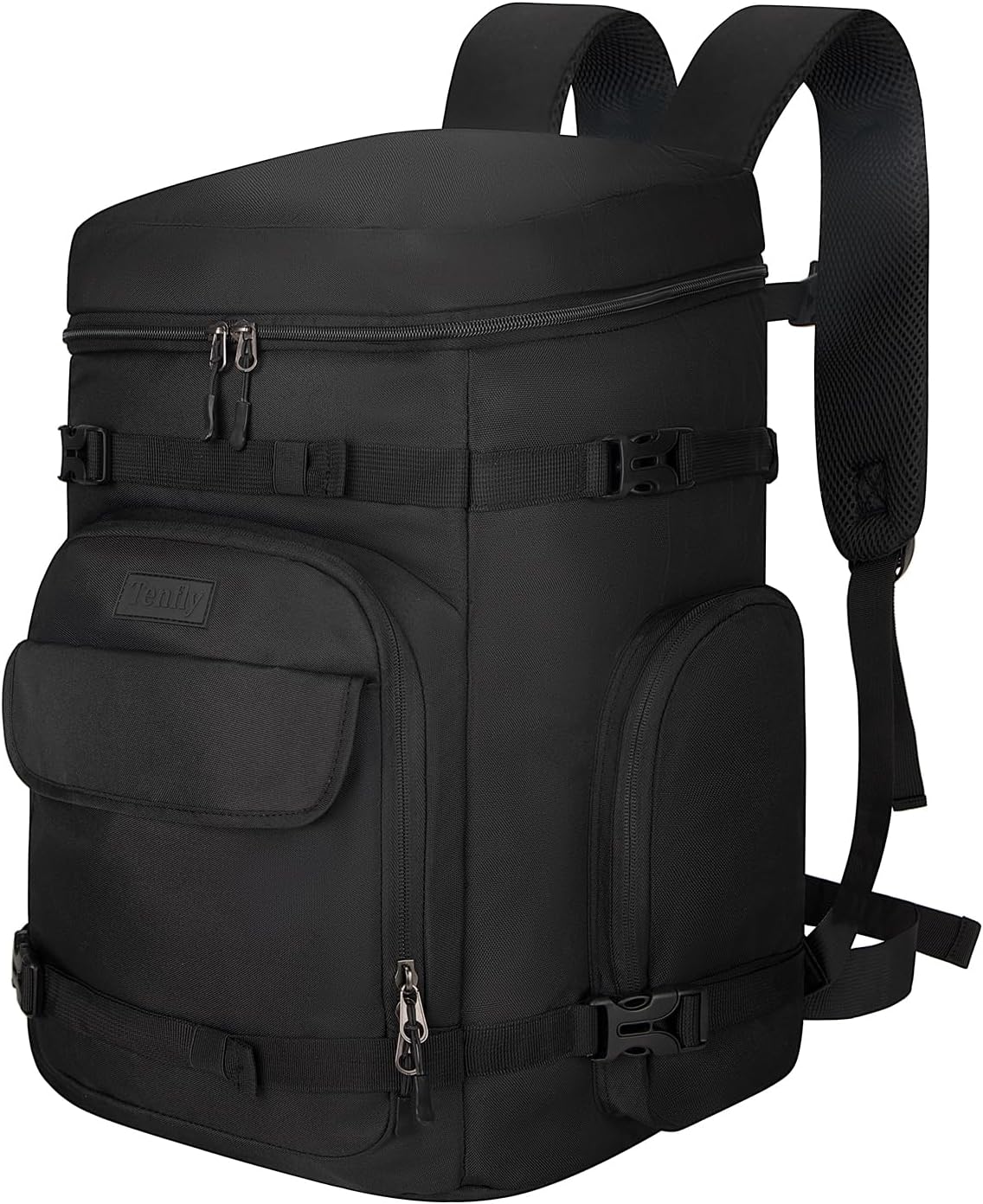 65L Waterproof Ski Boot Bag, Heavy Duty Snowboard Backpack for Helmet Goggles Gear, Air Travel Winter Sports Bag - 1