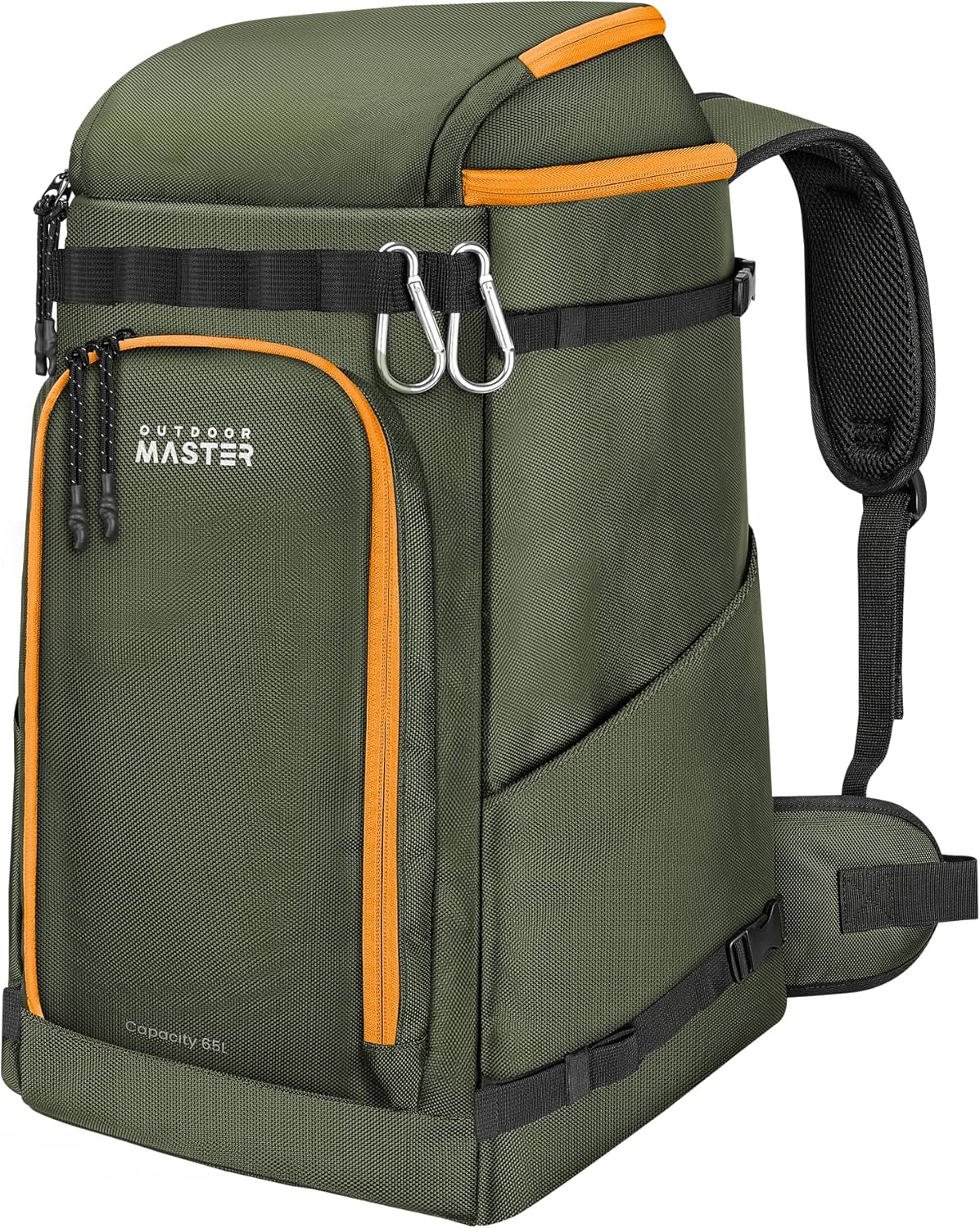 OutdoorMaster Ski Boot Bag, 65L Snowboard Boots Travel Backpack for Helmet, Ski Shoes, Goggles, Gloves and Accessories, Waterproof Exterior & Bottom - 1