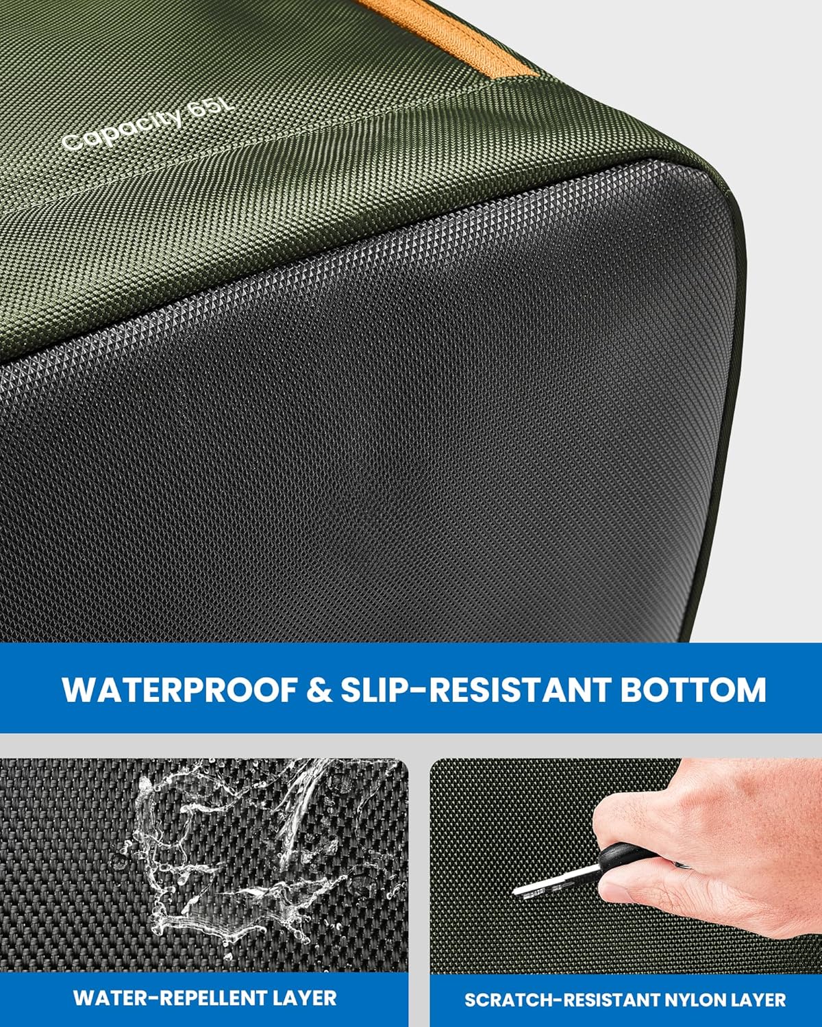 OutdoorMaster Ski Boot Bag, 65L Snowboard Boots Travel Backpack for Helmet, Ski Shoes, Goggles, Gloves and Accessories, Waterproof Exterior & Bottom - 6