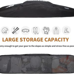 Padded Snowboard Bag- Perfect for Air Plane Travel for Snowboard, Goggles, Gloves, Ski Outdoor Camping,Available Length in 155cm 165cm. - 3