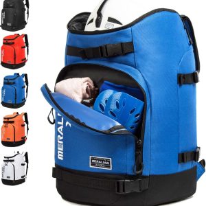 Ski Boot Bag - 50L Ski Boot Travel Backpack Waterproof Snowboard Boot Backpack for Travel Stores Gear Including Helmet, Goggles and Outerwear. - 1