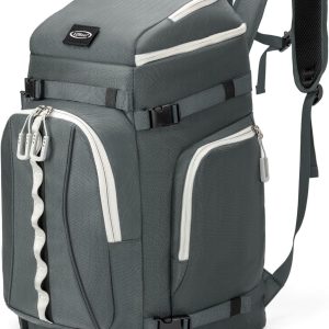 Ski Boot Bag, 65L Waterproof Ski Bag & Snowboard Boot Bag, Travel Backpack for Skis Snowboard Helmet Goggles & Accessories - 1