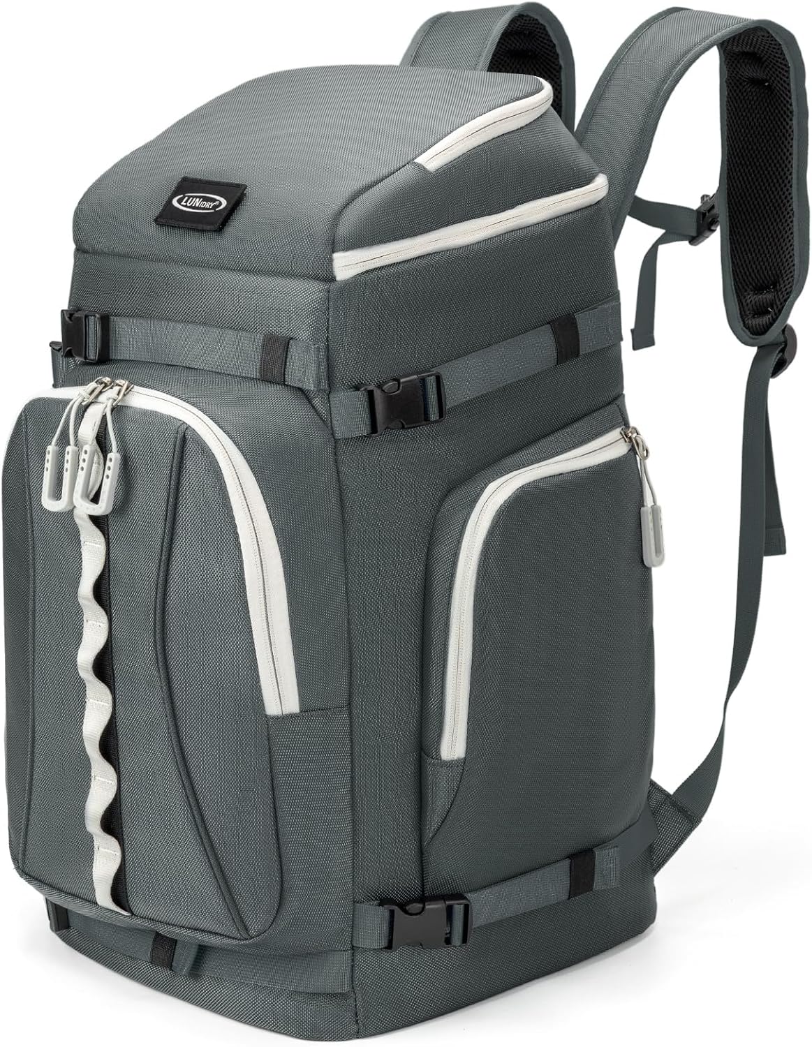 Ski Boot Bag, 65L Waterproof Ski Bag & Snowboard Boot Bag, Travel Backpack for Skis Snowboard Helmet Goggles & Accessories - 1