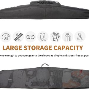 Snowboard Bag for Air Travel,Padded Snowboard Bag Fit Board, Boots, Clothes, Helmet and Gear,Available Length in 155cm 165cm. - 4