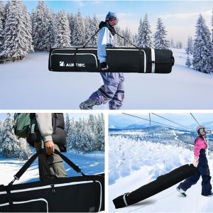 Alternative view of AUMTISC Padded Snowboard Bag for Air Travel, Snowboard Travel Bags for Flying with Gear Pockets, Available Length in 155cm | 165cm | Ajustblae 156-181cm