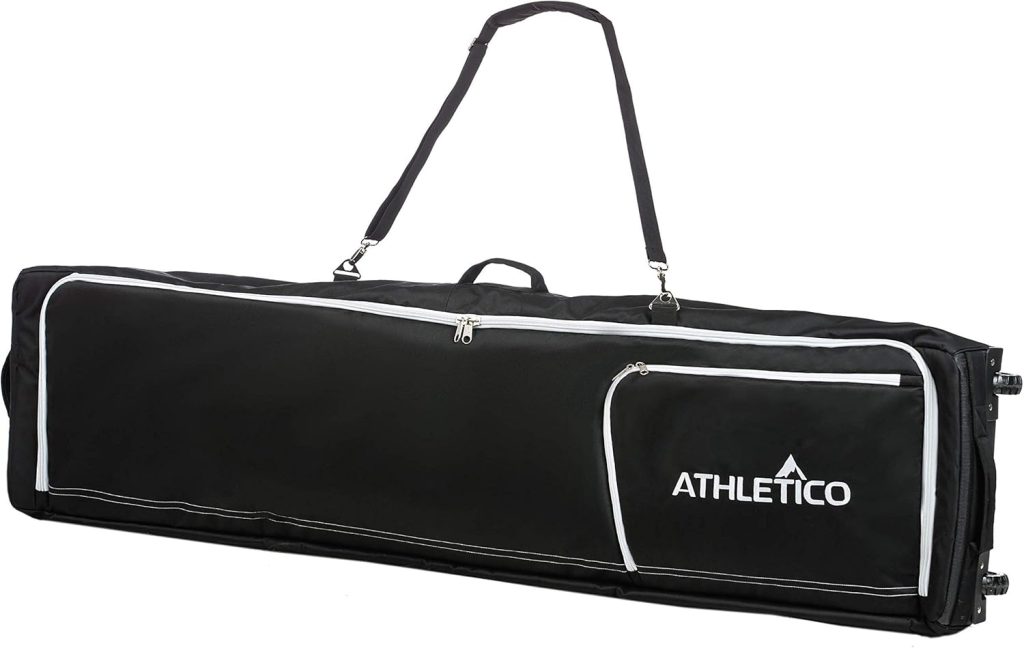Athletico Conquest Padded Snowboard Bag With Wheels - Travel Bag for Single Snowboard and Snowboard Boots - 1