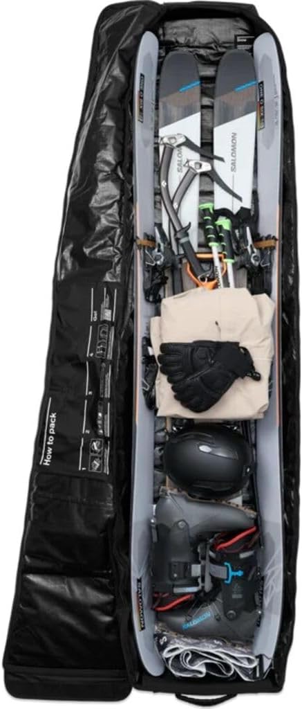 Db Journey Snow Roller - Ski Bag with Wheels, Adjustable Length Ski Travel Bag, Fits 2 Pairs of Skis, Padded, Compressible, Roller Bag Attachment - Image 5