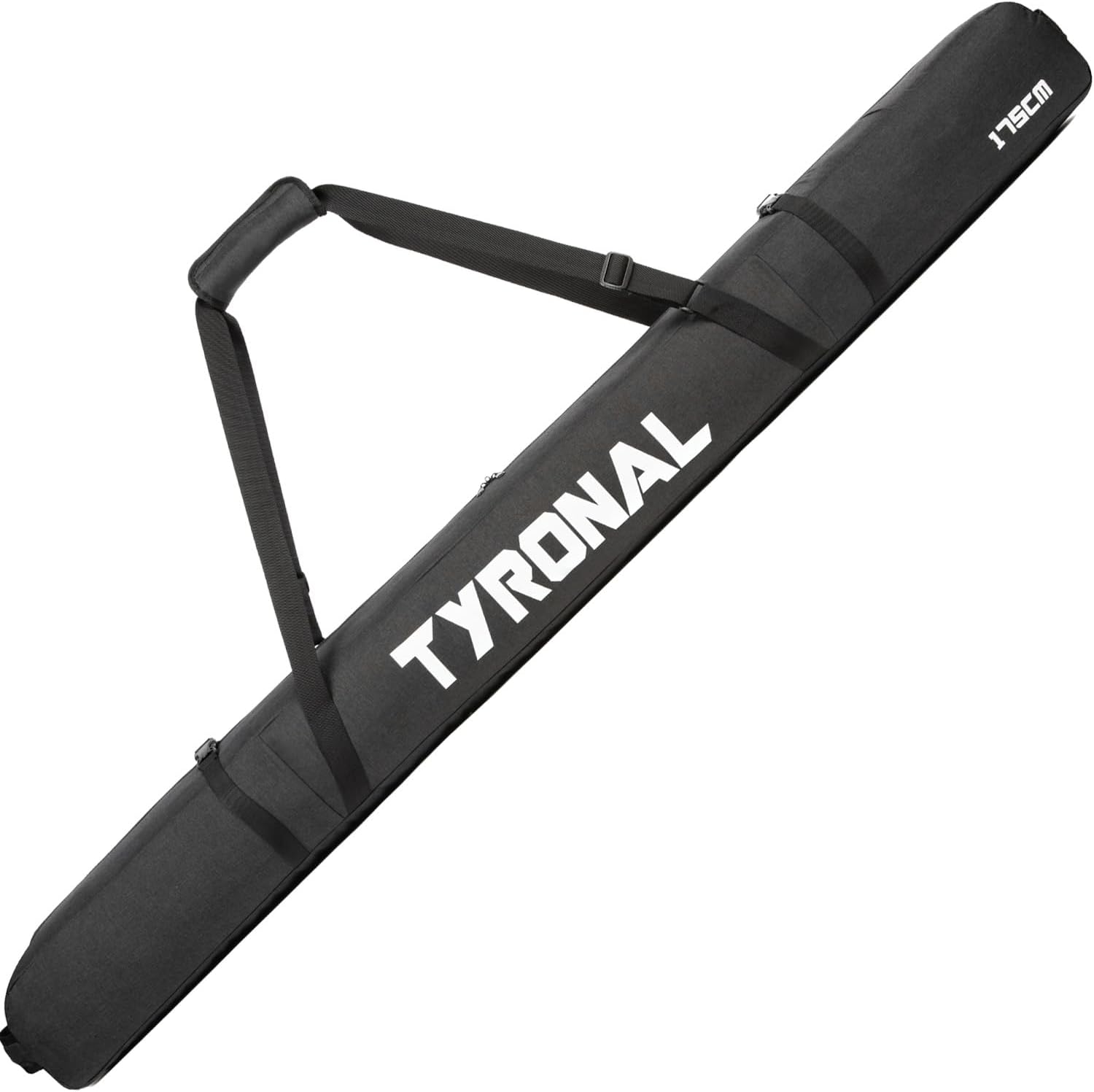 Ski Bag for Air Travel,Single Ski Carry Bag With Fully Padded Protection,Water-Resistant and Durable Fits Up From 175cm to 190cm Skis. - 1
