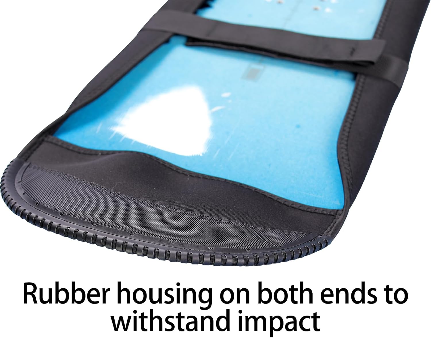 Snowboard Sleeve Cover, Waterproof SBR Rubber Snowboard Covers Sleeve Case, Snowboard Carry Case with Center Handle & Shoulder Strap, 100cm-170cm Full Sizes for Car Trunk Storage - Image 4