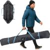 Tough Outfitters 170cm-190cm Ski Bag for Men and Women - Ski Bag for 1 Pair of Skis and Poles with Zipper, 2 Straps with Buckles and Carrying Handle - 1