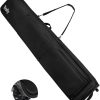 Wheeled Ski Bag for Air Travel, Padded Waterproof Ski Gear Bag Fits 2 Pairs Skis, Adjustable Length 156-200cm, Foldable - 1